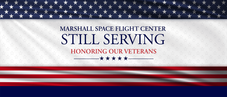 NASA Marshall Space Flight Center's Veterans Day graphic for 2023.