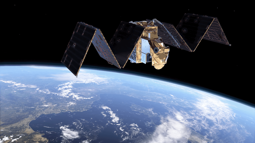 Arctic Weather Satellite deploying solar panels