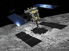 Hayabusa 2 will collect samples from an artificial crater (courtesy of Akihiro Ikeshita)