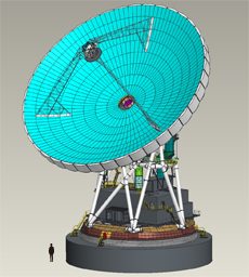 Conceptual drawing of the new antenna (courtesy of Mitsubishi Electric)