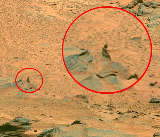 There is a ______ on Mars!