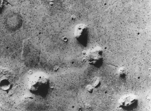 There is a face on Mars.