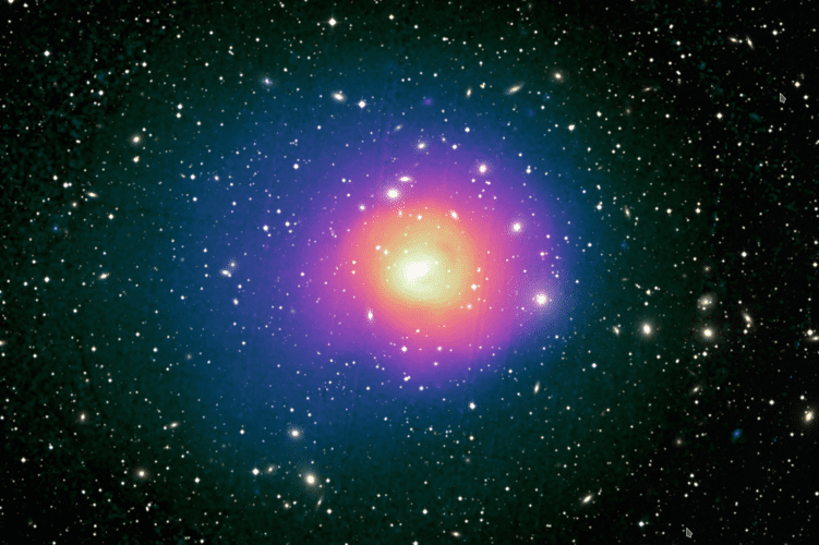 X-ray and optical view of the Perseus galaxy cluster