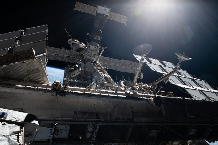 International Space Station with Soyuz